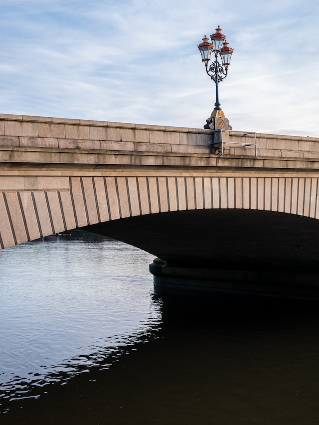 A bridge arch of Putney Bridge, London